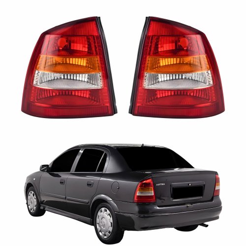 Par Lanterna Traseira Gm Astra Sedan 1999 2000 2001 2002 Tricolor