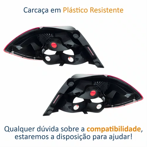 Par Lanterna Traseira Gm Onix 2012 Até 2016 Bicolor