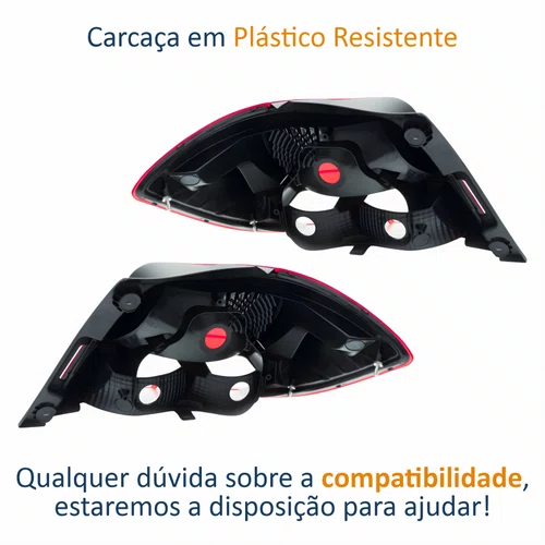 Par Lanterna Traseira Gm Onix 2012 Até 2016 Fumê