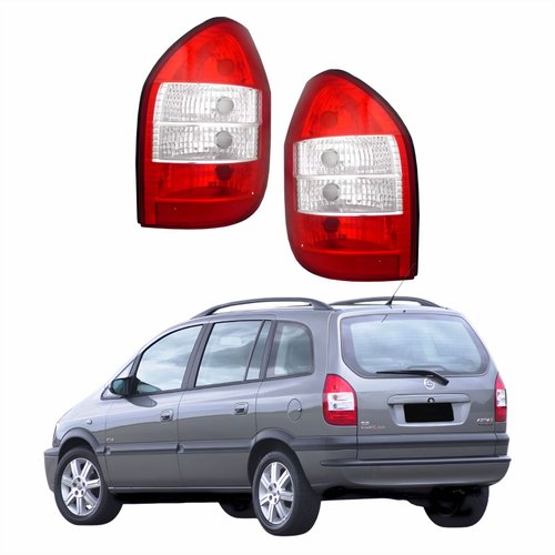 Par Lanternas Traseira Chevrolet Zafira 2001 2002 2003 2004 2005 2006 2007 2008 2009 2010 2011 2012 Bicolor