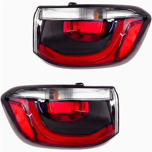 Par Lanterna Traseira Jeep Compass 2017 2018 2019 2020 2021 Com Led Canto