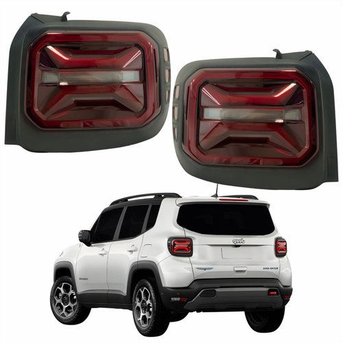 Par Lanterna Traseira Jeep Renegade 2022 2023 2024 2025 Com Led