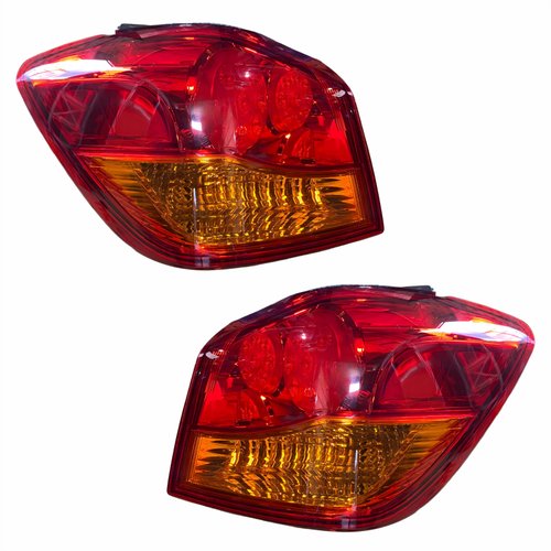 Par Lanterna Traseira Mitsubishi Asx 2011 Até 2018 Canto Bicolor Com Led