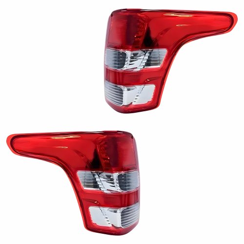 Par Lanterna Traseira Mitsubishi L-200 Triton 2017 2018 2019 2020 Bicolor Cristal