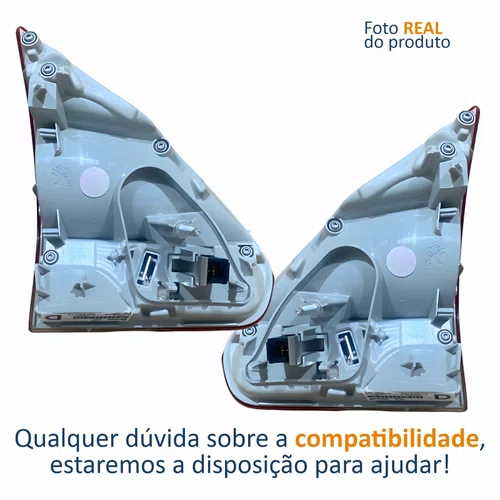 Par Lanterna Traseira Peugeot 2008 2020 2021 2022 Tampa