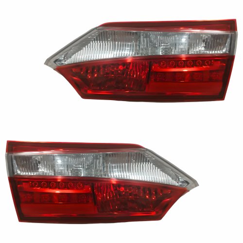 Par Lanterna Traseira Toyota Corolla 2015 2016 2017 Tampa Bicolor Com Led