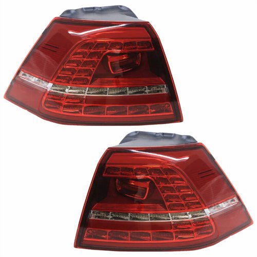 Par Lanterna Traseira Vw Golf 2014 2015 2016 2017 Canto Com Led