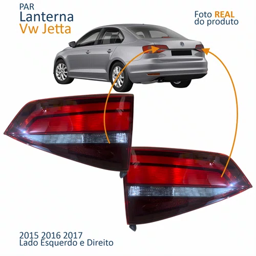 Par Lanterna Traseira Vw Jetta 2015 2016 2017 Tampa