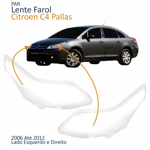 Par Lente Farol Citroen C4 Pallas 2006 Até 2012