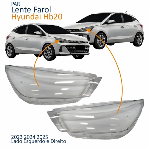 Par Lente Farol Hyundai Hb20 2023 2024 2025