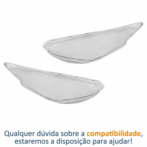 Par Lente Farol Peugeot 206 2004 Até 2008 Simples Liso