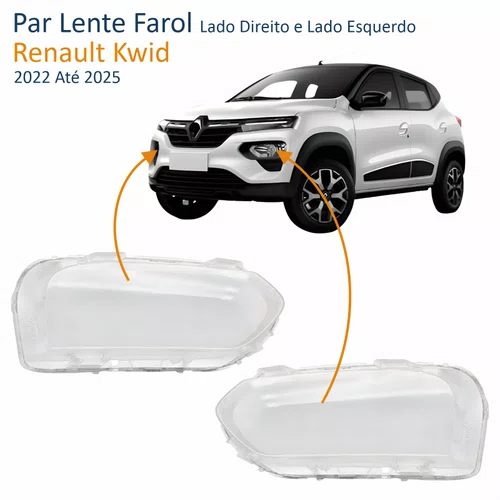 Par Lente Farol Renault Kwid 2022 Até 2025