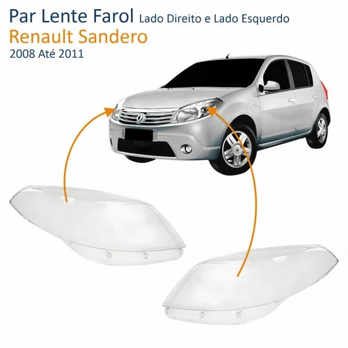 Par Lente Farol Renault Sandero 2008 Até 2011