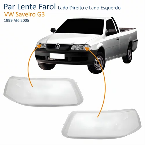 Par Lente Farol VW Saveiro G3 1999 Até 2005