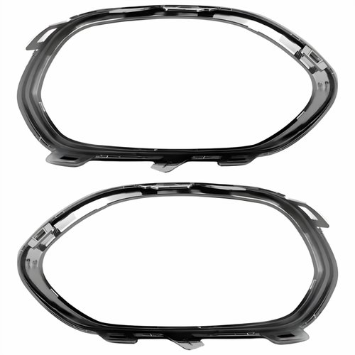 Par Moldura Grade Parachoque Fiat Toro 2016 2017 2018 2019 2020 Cromado