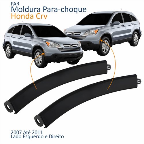 Par Moldura Para-choque Dianteiro Honda Crv 2007 2008 2009 2010 2011