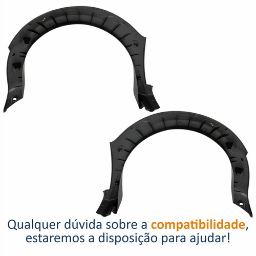 Par Moldura Para-lama Fiat Idea Adventure 2006 2007 2008 2009 2010