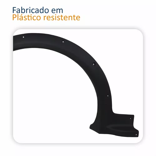 Par Moldura Para-lama Fiat Palio Weekend Sapão 2005 2006 2007 2008