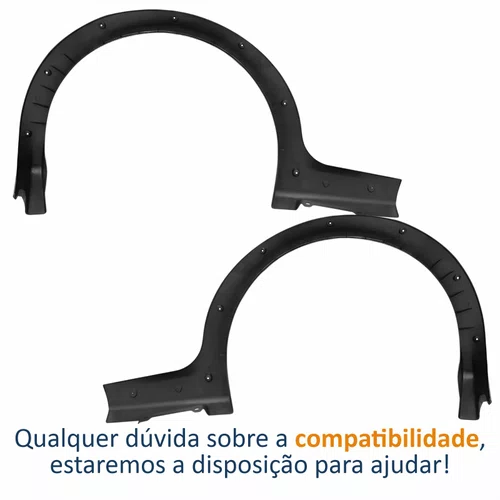 Par Moldura Para-lama Fiat Strada Sapão 2005 2006 2007 2008