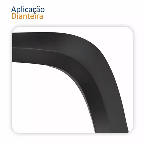 Par Moldura Paralama Dianteira Vw Amarok 2010 Até 2022
