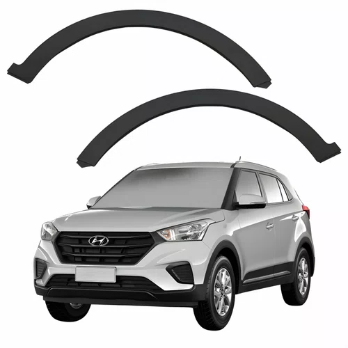 Par Moldura Paralama Dianteiro Hyundai Creta 2017 2018 2019 2020