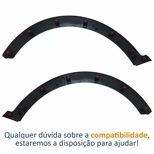 Par Moldura Paralama Dianteiro Hyundai Creta 2017 2018 2019 2020