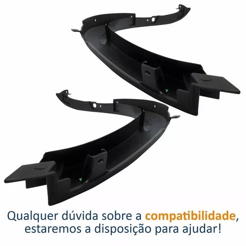 Par Moldura Paralama Dianteiro Iveco Daily 2008 Até 2020