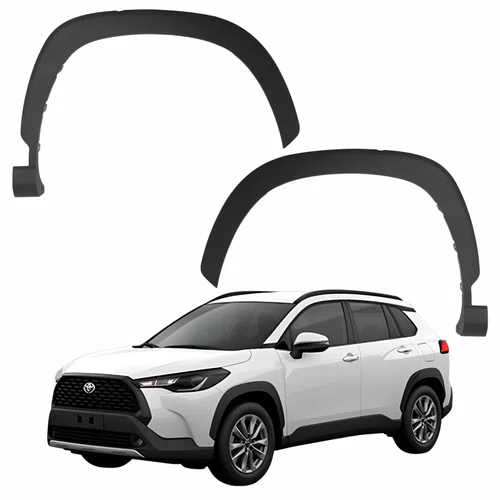 Par Moldura Paralama Toyota Corolla Cross 2020 2021 2022 2023 2024