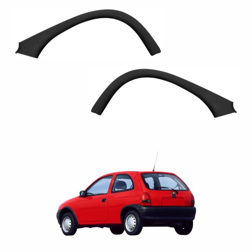 Par Moldura Paralama Traseira Gm Corsa Hatch 2000 Até 2010 Texturizada