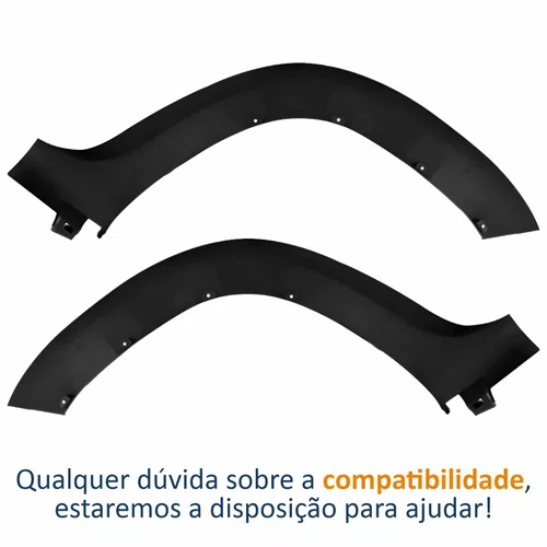 Par Moldura Paralama Traseira Renault Duster 2011 2012 2013 2014 2015