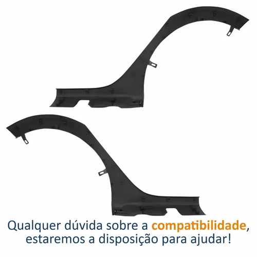 Par Moldura Paralama Traseira Renault Sandero Stepway 2015 2016 2017 2018 2019