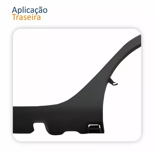 Par Moldura Paralama Traseira Renault Sandero Stepway 2015 2016 2017 2018 2019