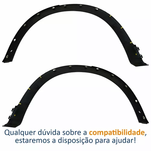 Par Moldura Paralama Traseiro Honda Hrv 2016 Até 2021