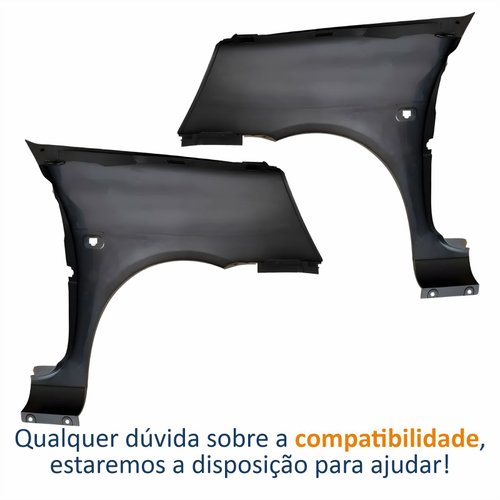 Par Para-lama Dianteiro Renault Clio 2003 Até 2011 Com Furo