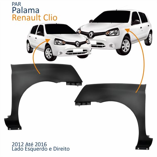 Par Para-lama Dianteiro Renault Clio 2012 2013 2014 2015 2016