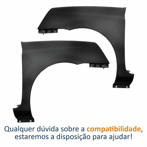 Par Para-lama Dianteiro Renault Clio 2012 2013 2014 2015 2016