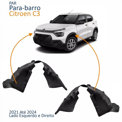 Par Parabarro Dianteiro Citroen C3 2021 2022 2023 2024