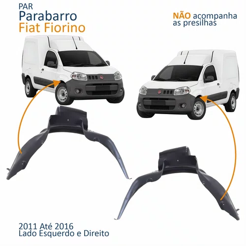 Par Parabarro Dianteiro Fiat Fiorino 2011 Até 2016