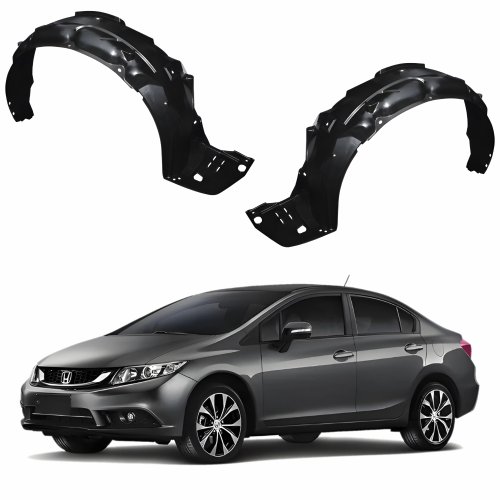 Par Parabarro Dianteiro Honda Civic 2012 2013 2014 2015 2016