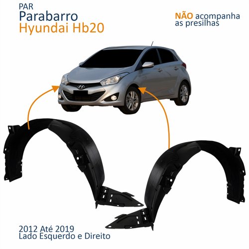 Par Parabarro Dianteiro Hyundai Hb20 2012 Até 2019