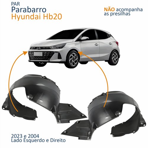 Par Parabarro Dianteiro Hyundai Hb20 2023 2024