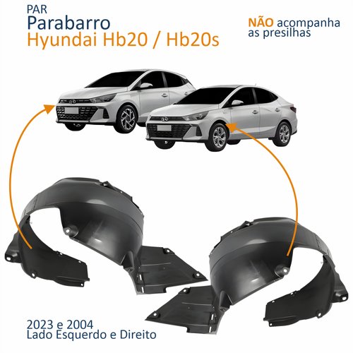 Par Parabarro Dianteiro Hyundai Hb20 Hb20s 2023 2024