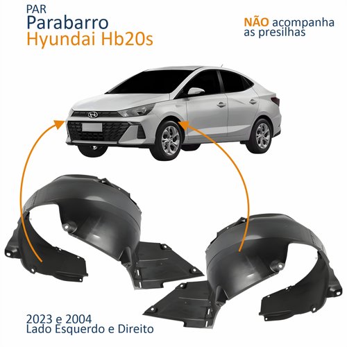 Par Parabarro Dianteiro Hyundai Hb20s 2023 2024