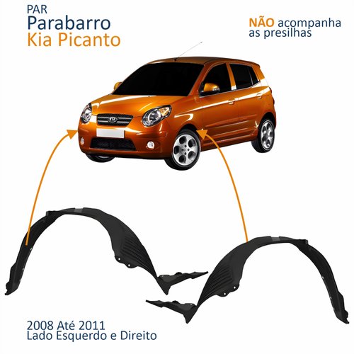 Par Parabarro Dianteiro Kia Picanto 2008 2009 2010 2011