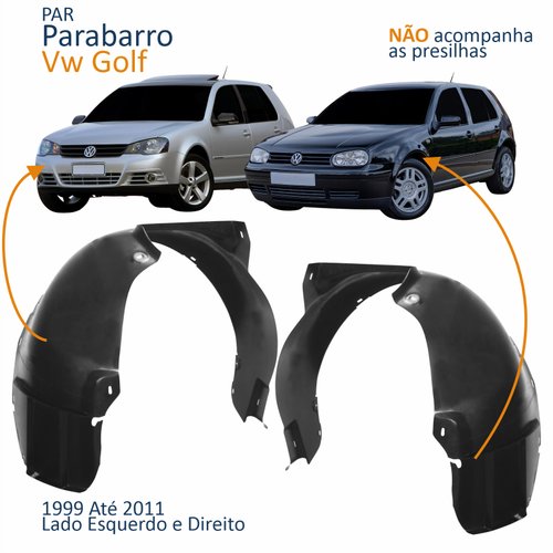 Par Parabarro Dianteiro Vw Golf 1999 Até 2011