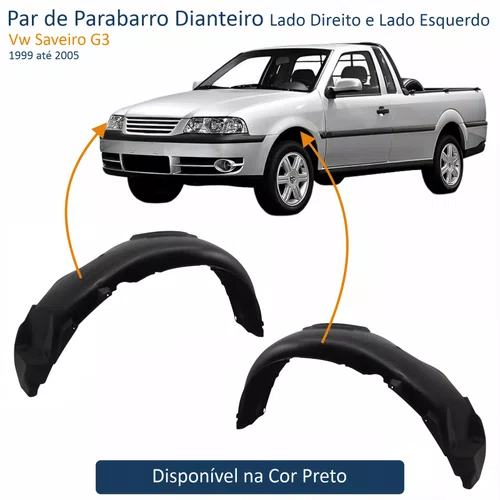 Par Parabarro Dianteiro Vw Saveiro G3 1999 até 2005