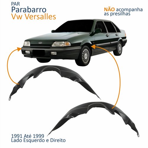 Par Parabarro Dianteiro Vw Versalles 1991 Até 1999