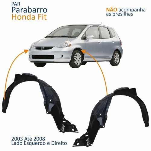Par Para-Barro Dianteiro Honda Fit 2003 2004 2005 2006 2007 2008
