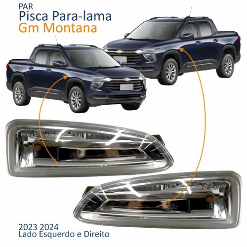 Par Pisca Para-lama Gm Montana 2023 2024 Cristal