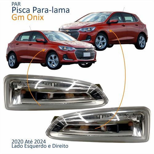Par Pisca Para-lama Gm Onix 2020 2021 2022 2023 2024 Cristal